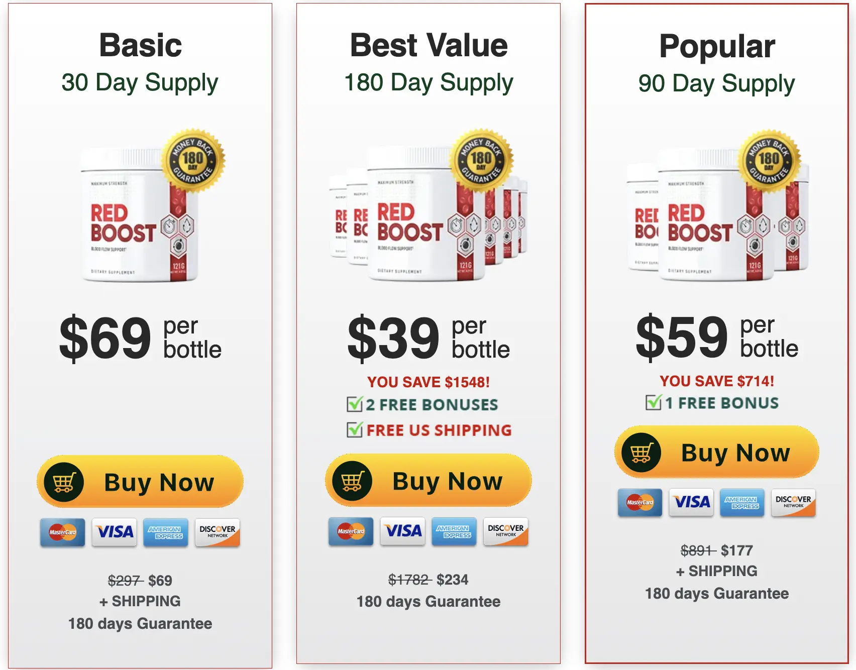 Buy Red Boost 6 Bottles